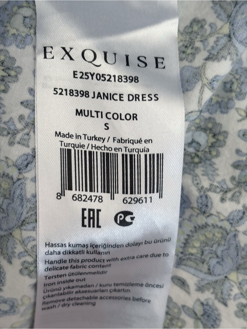 Anthropologie Exquise Blue Floral Tobie Mini Shirt Dress Small Summer Boho - Picture 8 of 10